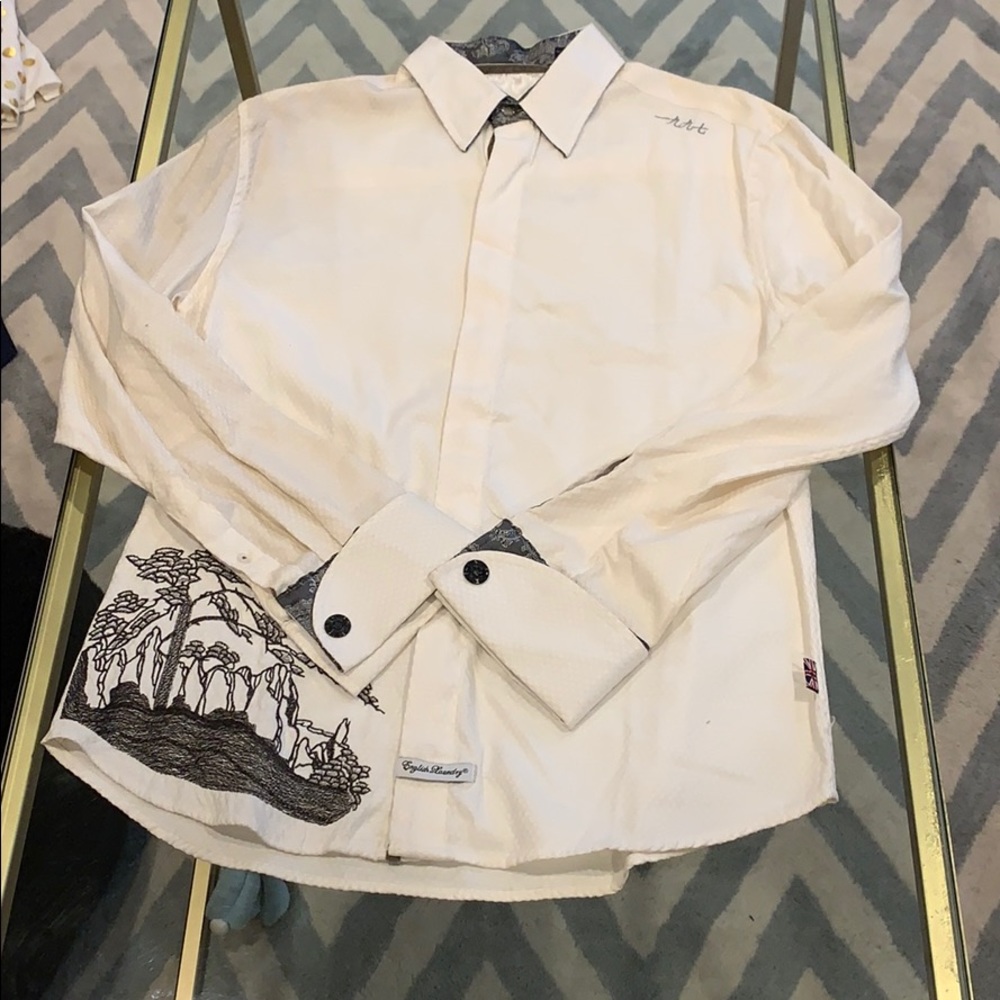 Men’s English laundry button up
